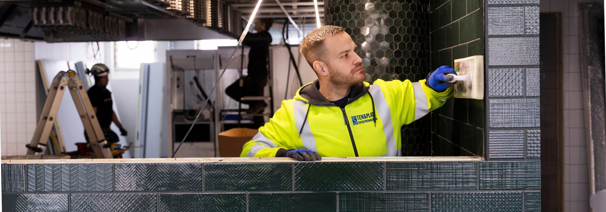 Mosaik plattsättare Glassery
